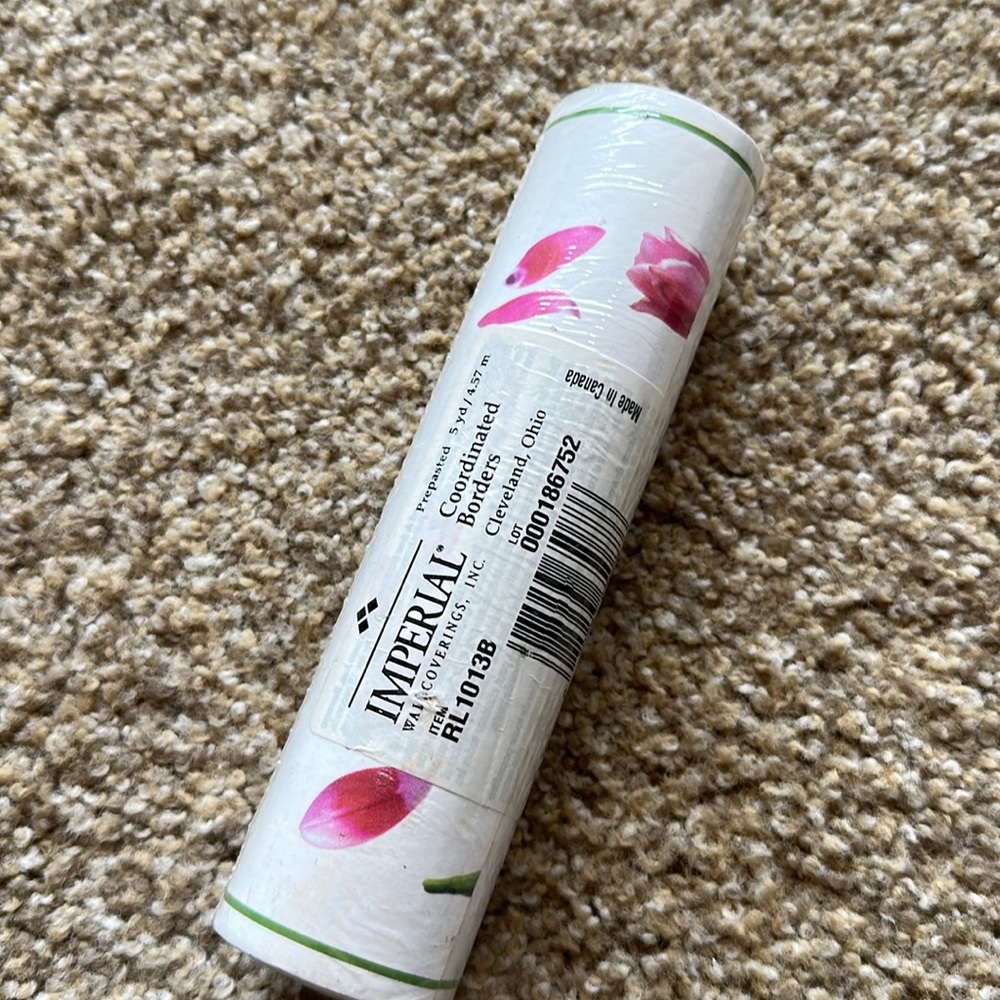 Floral Prepasted Wallpaper Border